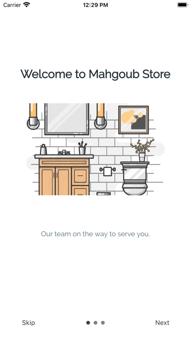 Mahgoub shopping app interface
